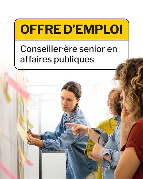 Venv Conseiller·Ere Senior En Affaires Publiques